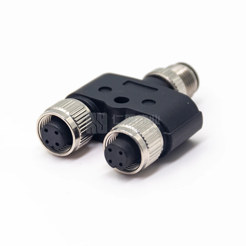 

Customized Y Connector 3pin M12 Male to Female Splitter