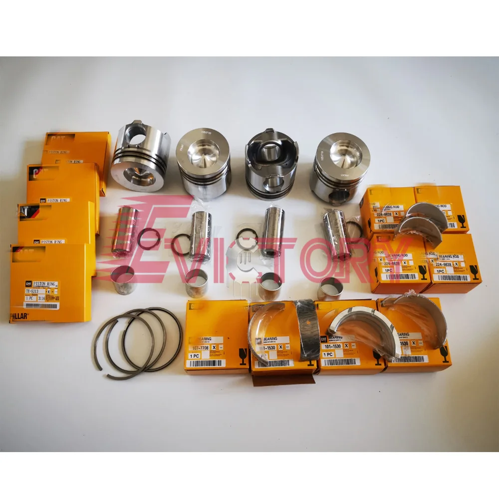 

For CATERPILLAR C2.4 rebuild kit Piston + ring complete gasket engine bearing