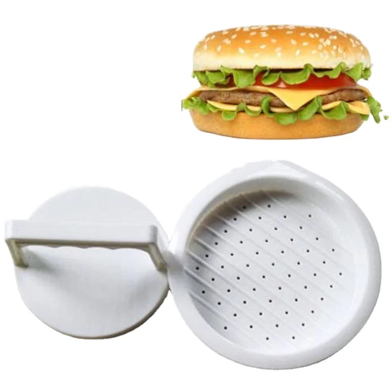 

Round Shape Hamburger Meat Press Tool Meat Burger Maker Mold Food-Grade Plastic Hamburger Press Burger Maker