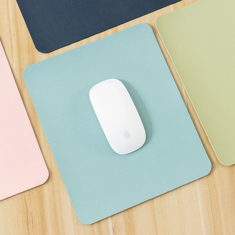 

wholesale high quality pu Office mouse pad PU Leather mouse mat