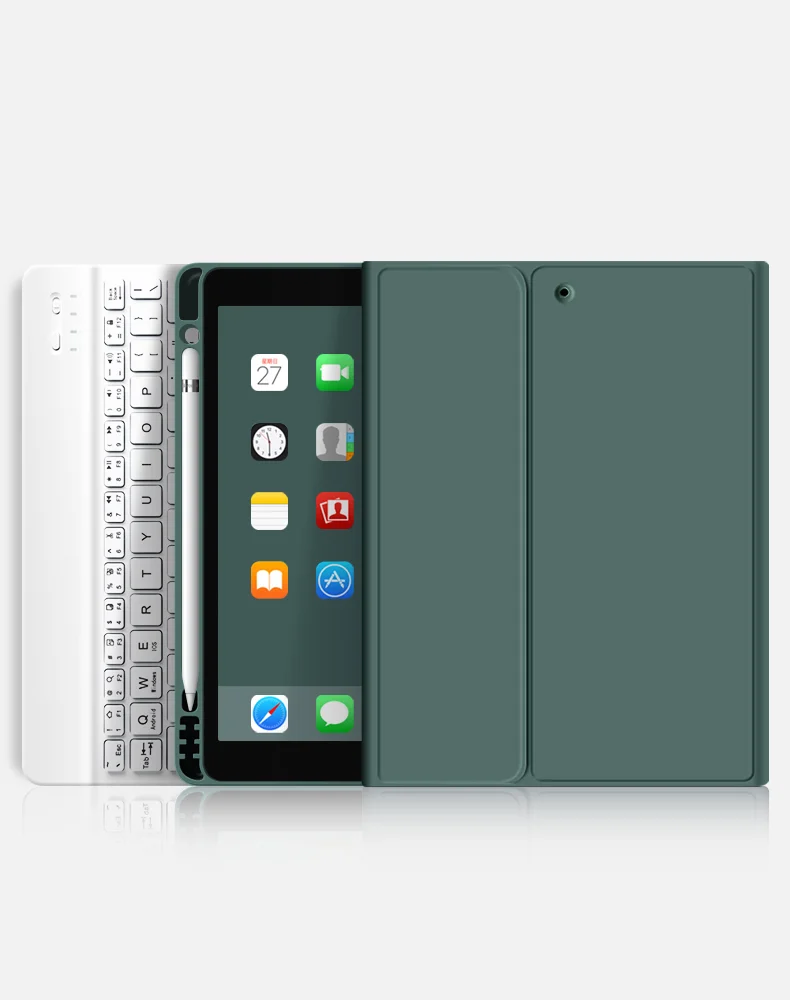 

Keyboard tablet case with pencil Holder for iPad 9.7 2017/2018 case