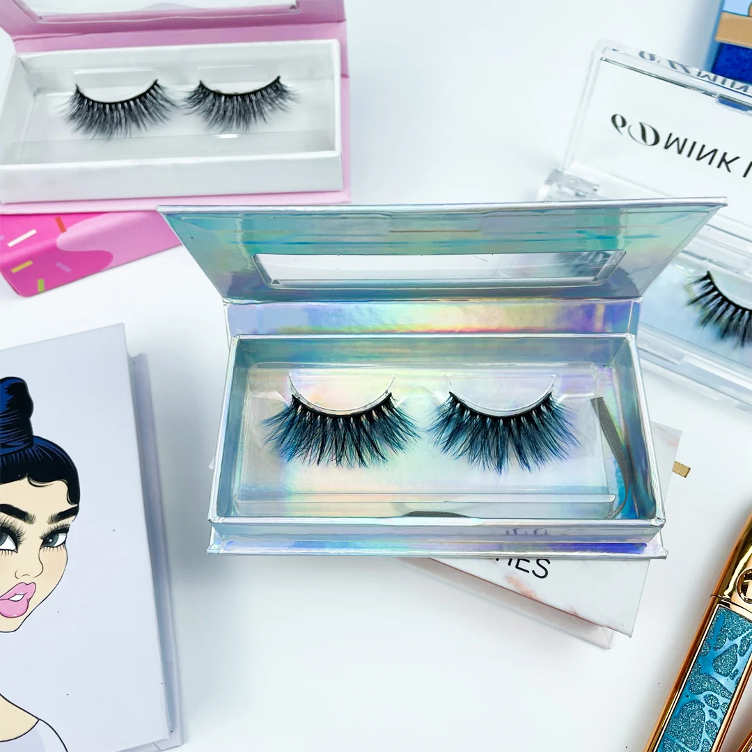 

Mother's day gift JC 3D synthetic Color Lashes Colored Long Dramatic False Eyelashes eyelash ombre color lash