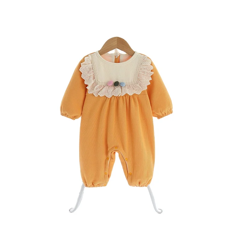 

New baby one-piece cute baby plus velvet thick warm romper