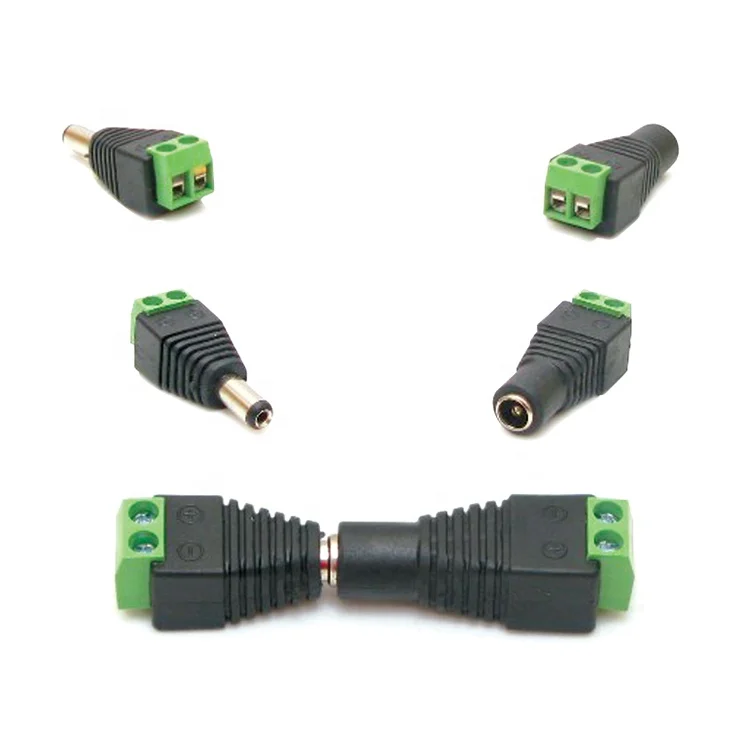
DC Power Male Jack Plug Adapter Connector For CCTV Camera 