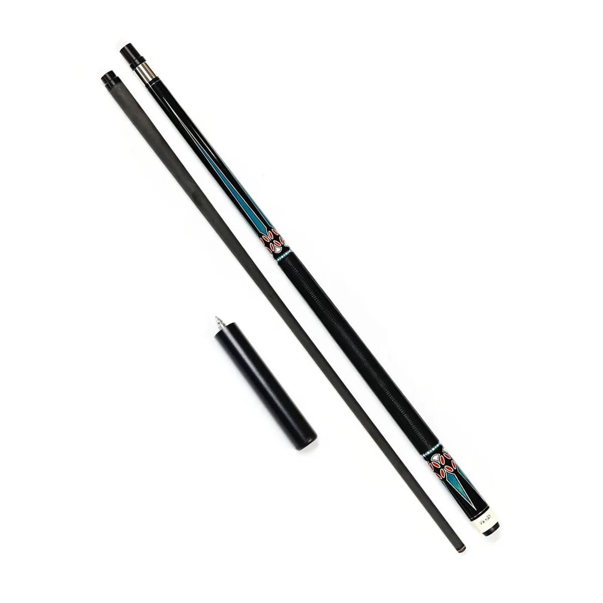 Premium Uni Loc Fast Joint Billiard 1/2-PC Carbon Fiber Shaft Maple Wood Butt Pool Cue 58" Length with Cue Extension for Sale