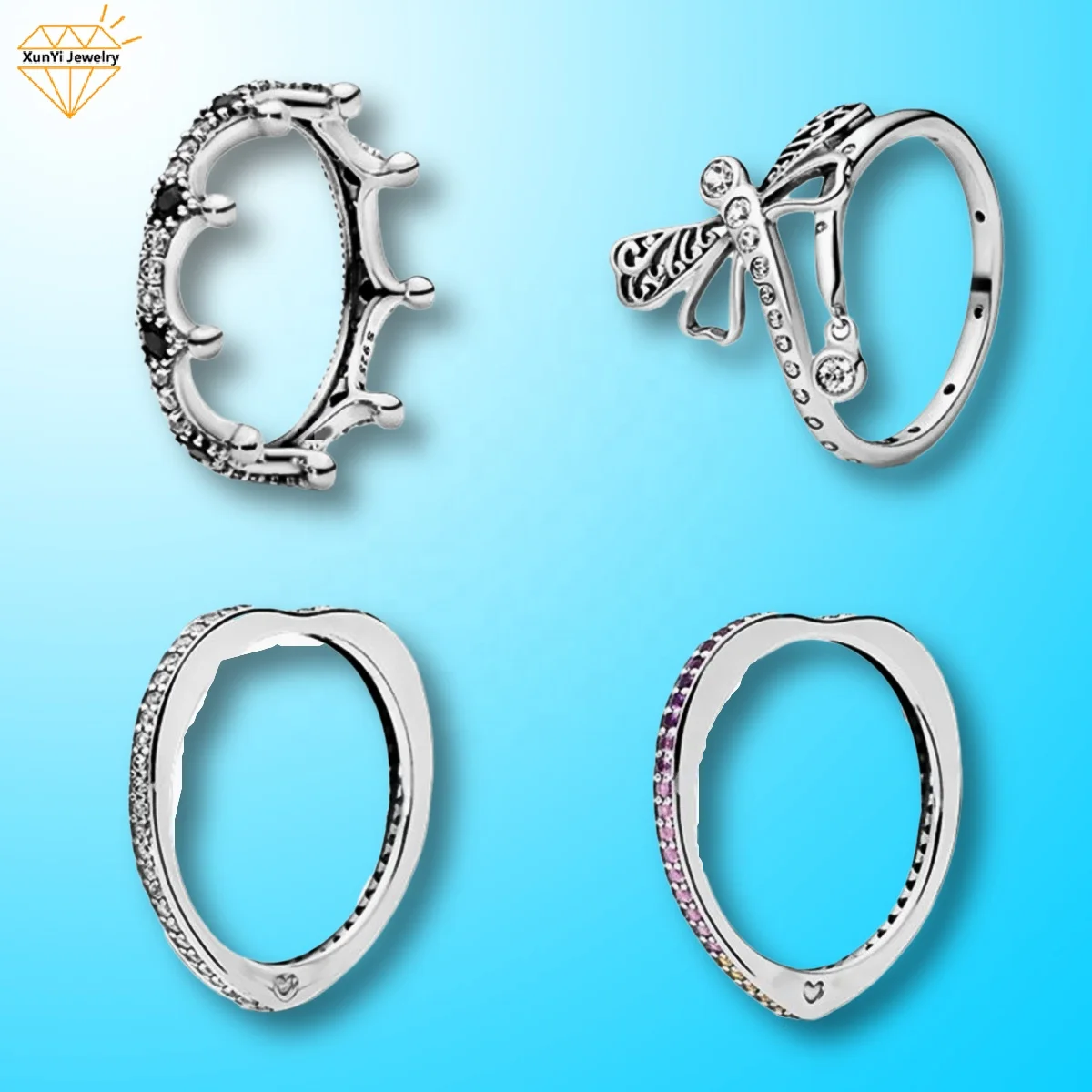 

Rings 2020 Fashion Rings Silver Color Recommend 925 Sterling Silver jewelry