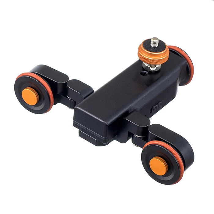 

Electric Dolly Motoriz Car Rail Track Slider With Remote Control For Smartphone DSLR Camera Camcorder, Black