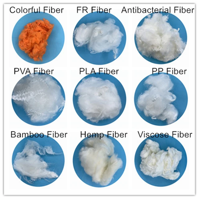 
factory direct white/ colored 100% viscose staple fiber 