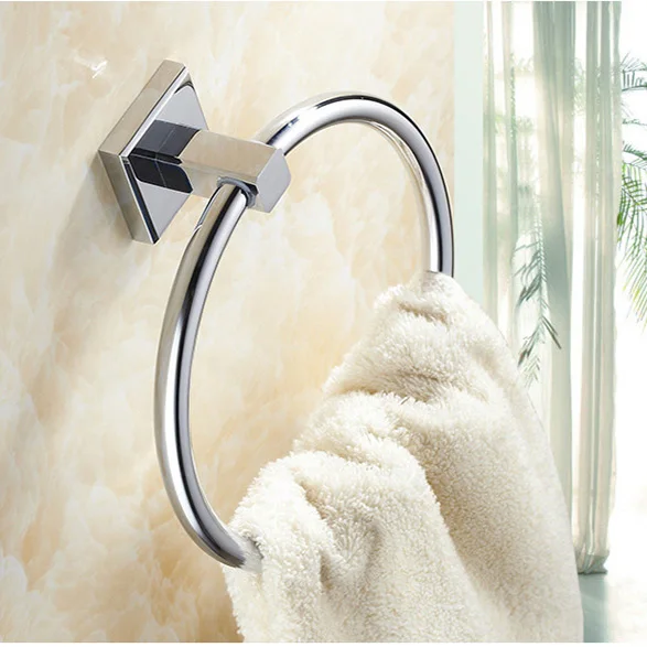 product high quality square brass bathroom accessories set-6