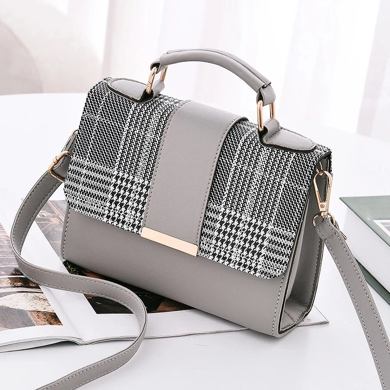 

New Fashion bags women handbags ladies shoulder messenger bags with metal buckle, 5 colors