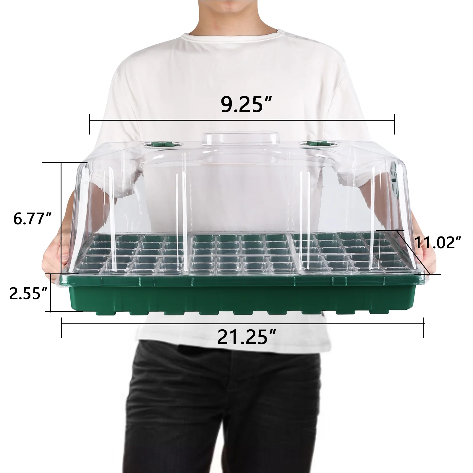 1020 Trays Extra Strength 72 Cells Seed Sprouting Tray With Cloning ...