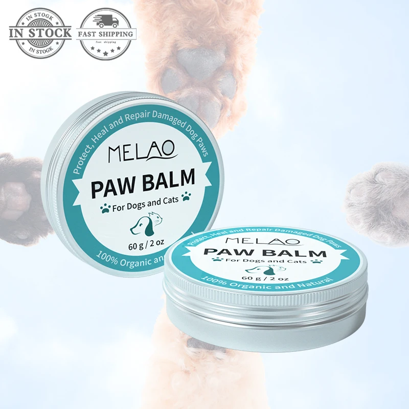 

MELAO New Pet Paw Balm Private Label Protection Dog Nose Paw Balm, White