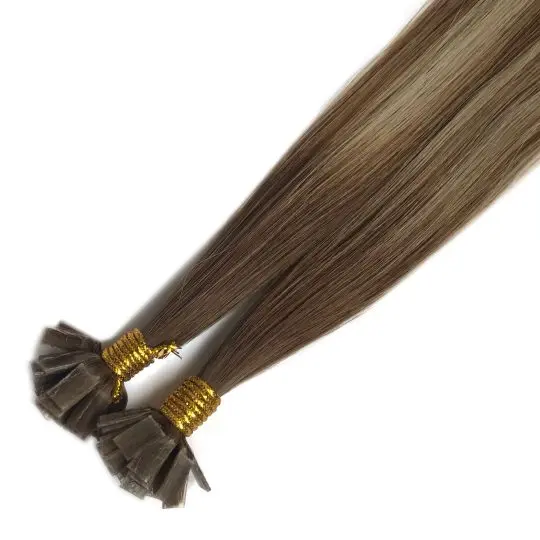 

Wholesale 100% Cuticle Remy/Remy Hair Extensions Factory Selling Flat Tip Human hair Extension