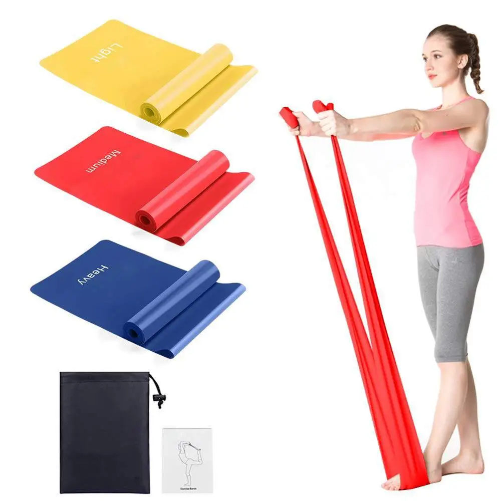 

TTSPORTS Tpe Full Roll Flat Rubber Band Fitness Elastic Exercise Resistance Bands, Customized color