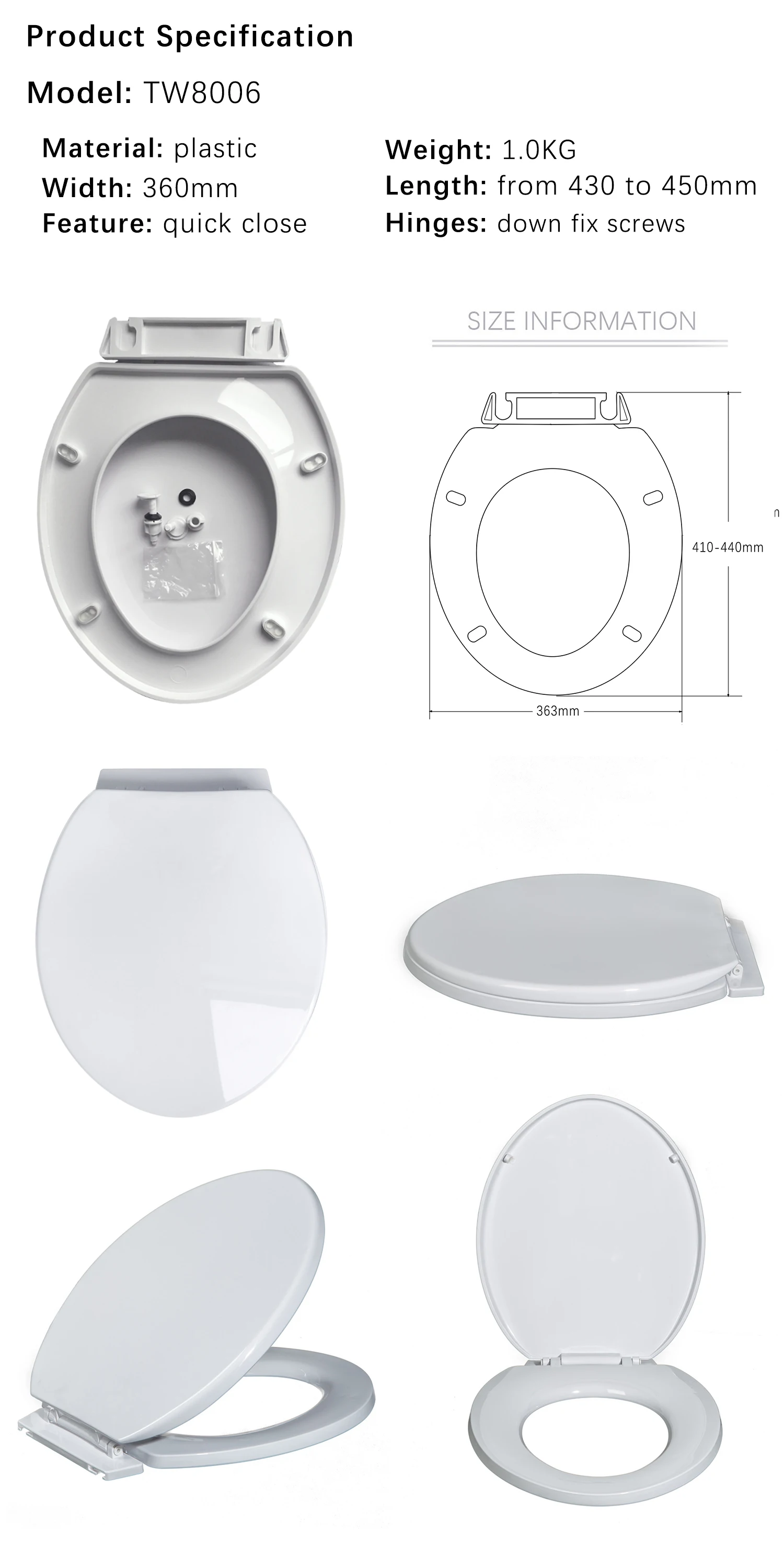 Wholesale Toilet Seat Standard Size Toilet Cover Factory Buy