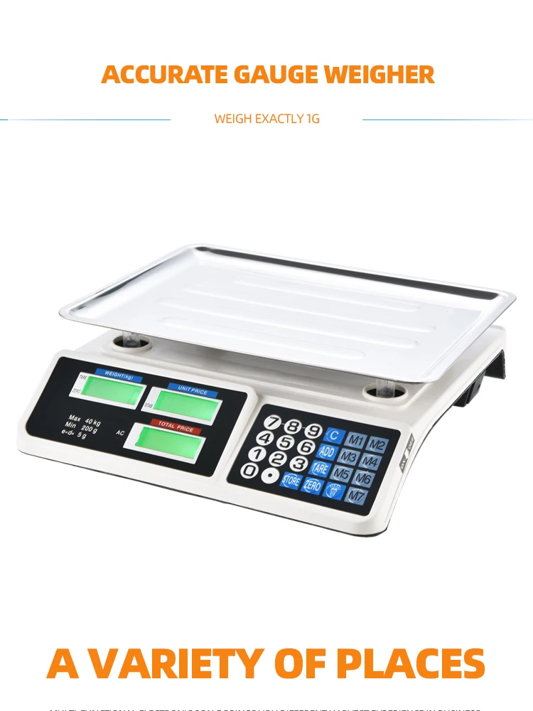 Commercial Digital Scale Computing Scale 40kg Food Weighing Scale Buy