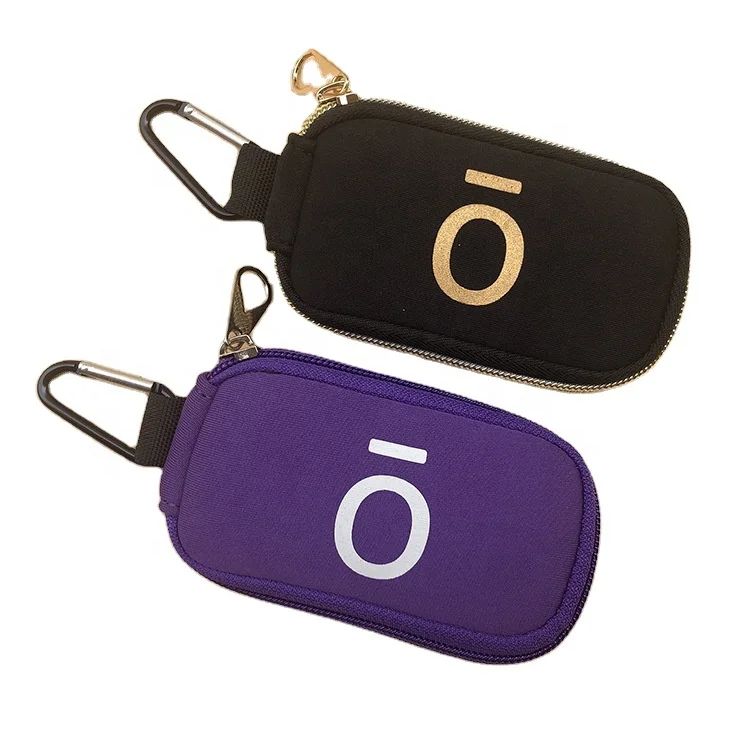 

Drop Shipping doterra keychain essential oil neoprene pouch for 10 vials, Black/purple