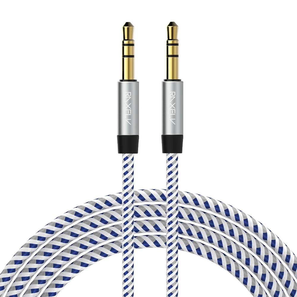 

Raxfly Free Shipping 3.5mm AUX Cable Male to Male Audio Cable Jack Audio Cable