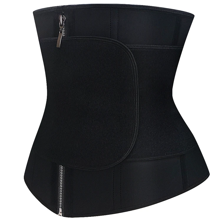 

Ljvogues Wholesale Private Label Double Straps Neoprene Slimming Belt With Zip Hooks Waist Trainer
