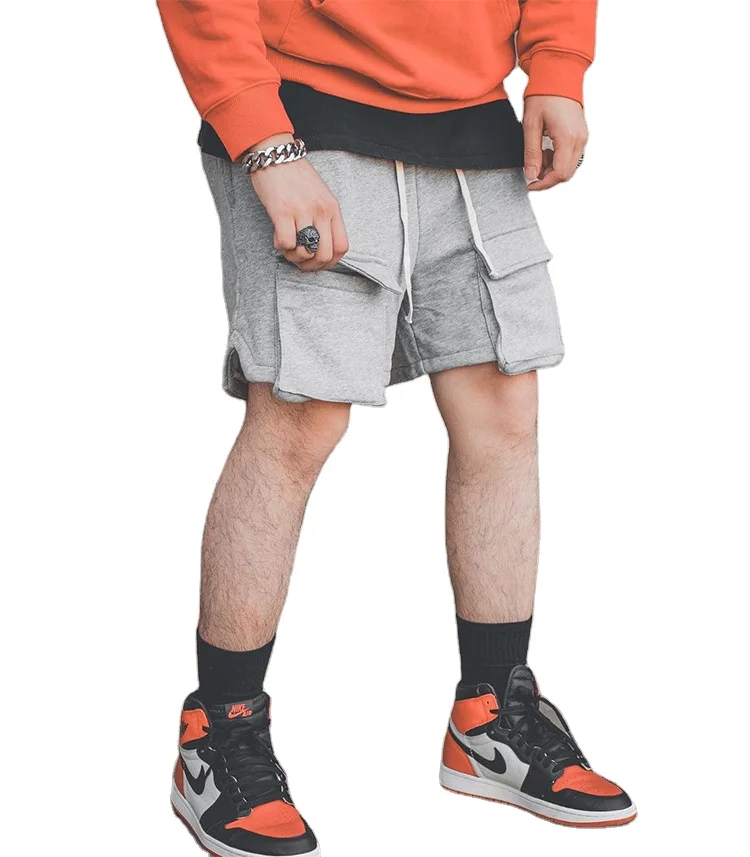 

Mens Workout Fitness Shorts Sport Running Gym Compression cargo Shorts Men, 2 color