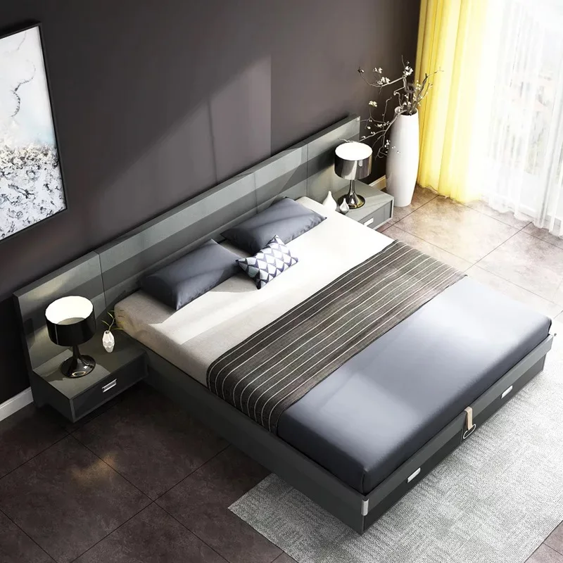 Modern Hinged Storage Bed King Hydraulic Storage Bed Buy Hydraulic