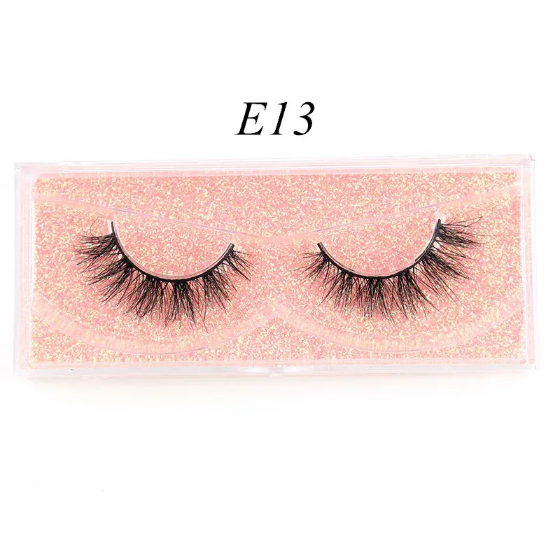 

Mink Lashes 3D Mink Eyelashes 100% Cruelty free Lashes Handmade Reusable Natural Eyelashes Wispies False Lashes Makeup E11