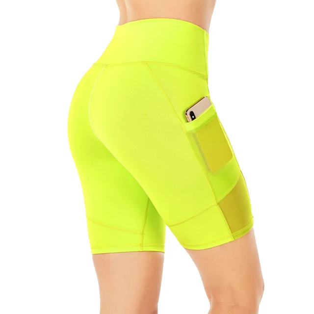 biker shorts with mesh sides