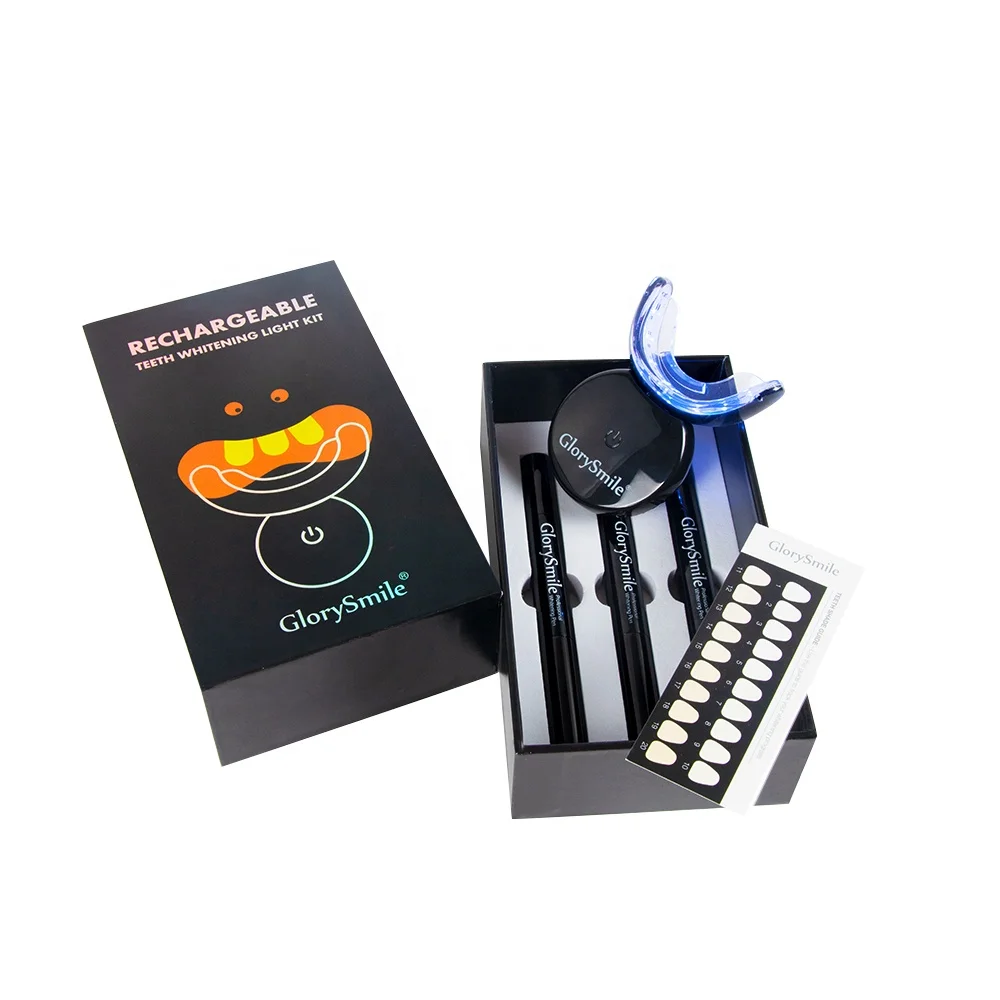 

Professional Tooth Whitener Private Logo Custom Wireless Rechargeable Led Teeth Whitening Home Kit Non Peroxide
