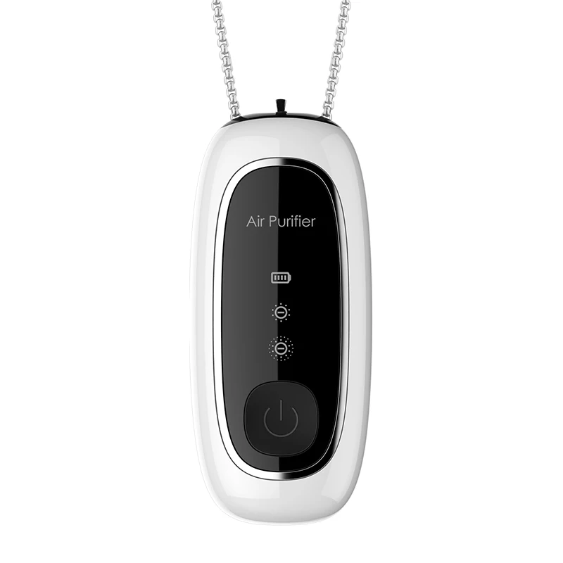 

Mini Hepa Portable Negative Personal Filter Ionizer Ion Air Purifier Necklace, Oem color