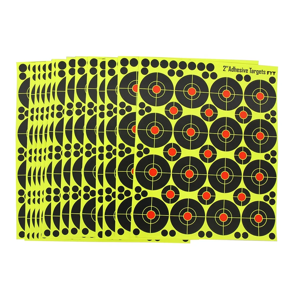 

new design 2021 Training cheap 2 inch Adhesive "Stick & Splatter" Reactive Shooting splatter Targets games toys, Black +yellow+orange