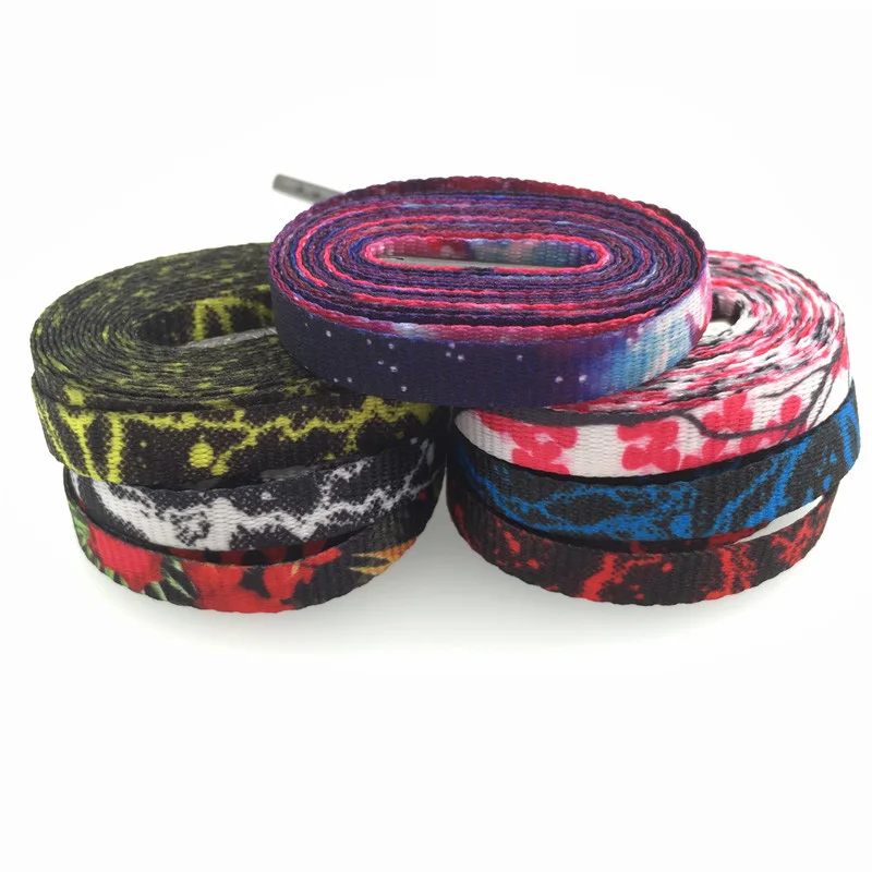 

Customized Length Flat polyester cotton Multi Colors Hot Sale Shoelaces