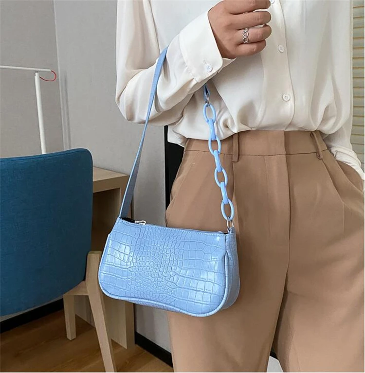 

Wholesale USA Crossbody Sling Branded Hand Bag Womens Designer Purses Bags Women Blue Luxury Handbags For Gift, As pictures or customized colors