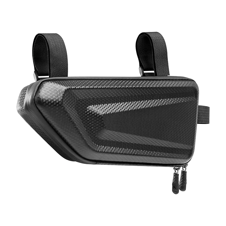 

Side-Open 3L Capacity EVA Front Tube Frame Bag Triangle Bicycle Bags Bicycle Frame Bag, Black or customized