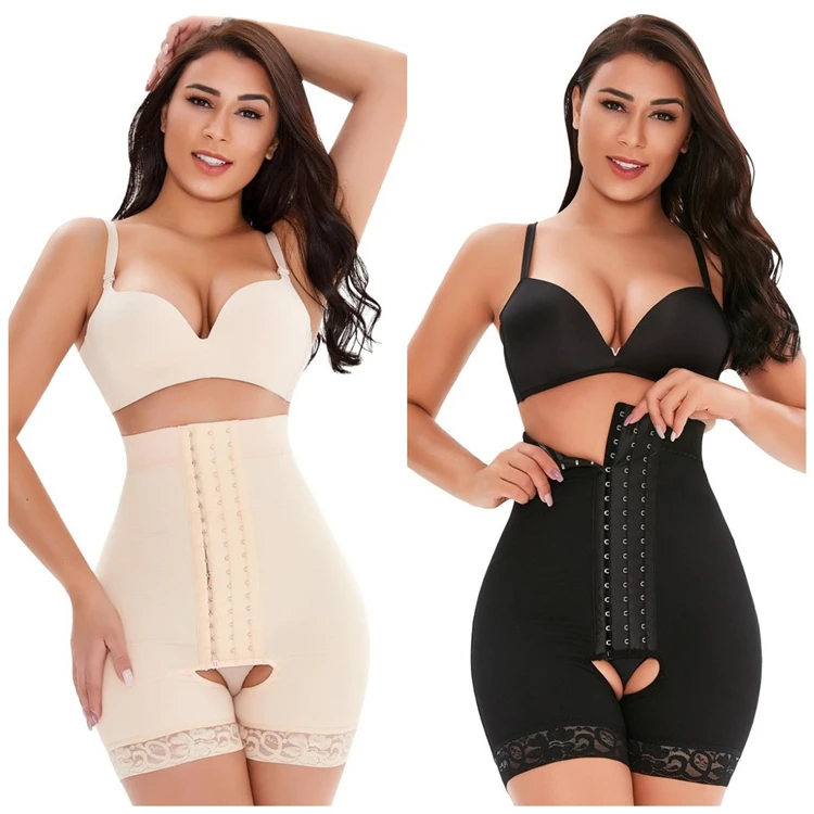 

New Arrival Shapewear High Waist Hook Tummy Control Butt Lifter Breathable Panties Slimming Body Shaper Shorts
