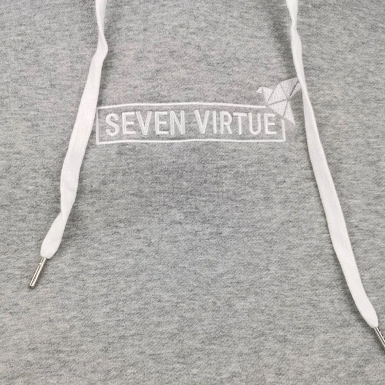 
Custom Embroidery Logo 100% Cotton French Terry Mens Hoodies 