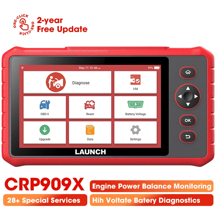 

2024 new model launch creader professional 909 x pro vs launch x431 909c crp909 obd2