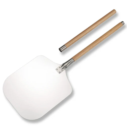 

Aluminium Pizza Peel Tools Pizza Paddle With Detachable Oakwood Long Handle Convenient To Store