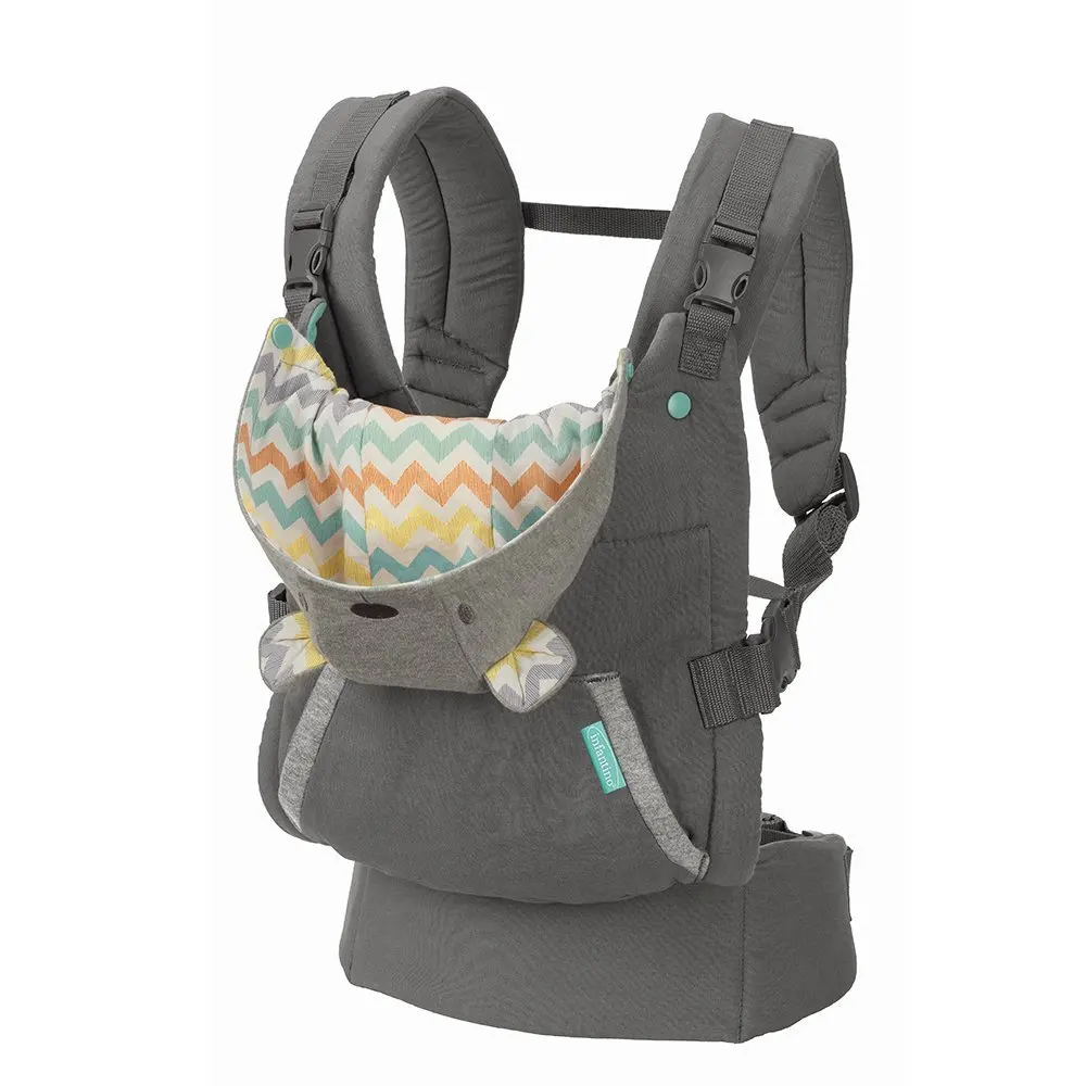 

New Arrivals Adjustable Safely Carry Baby in Front or Back Newborn Sling Wrap Hoodie Baby Carrier Ergonomic