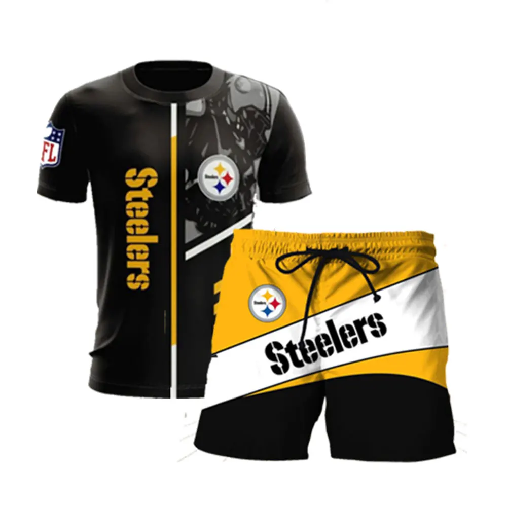 

fashion 2021 summer custom t shirt Men's streetwear shorts pants Sets