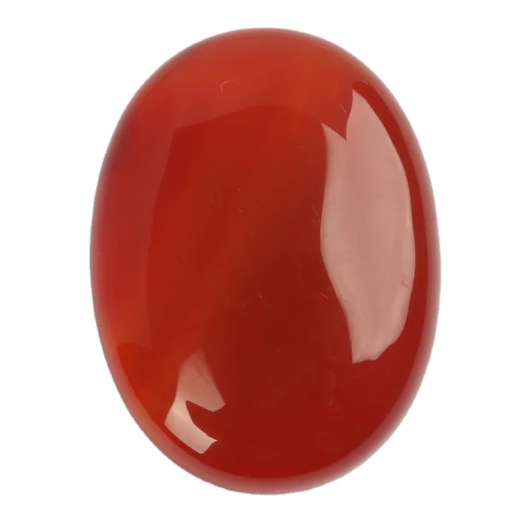 

Xuqian Agate Factory Price Supply Red Gemstone Jewelry DIY Natural Oval Cut Crystal Oval Shape Carnelian Round Hand Made 3cm*4cm