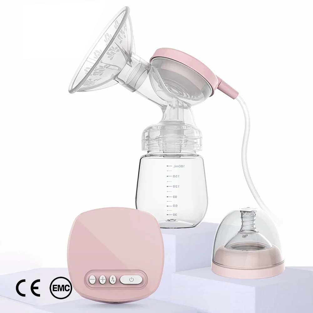 

Cheap price milk suction collection rechargeable breastfeeding postpartum automatic electric feeding intelligent breast pump, Pink, green