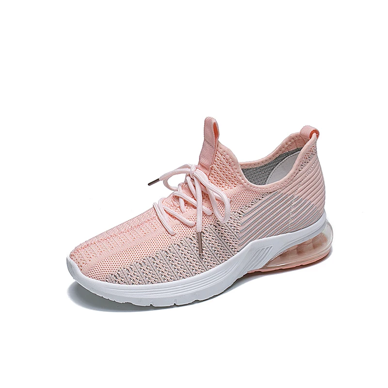 

YT New flying woven running shoes ladies casual shoes breathable shock absorption air cushion shoes for women, Picture