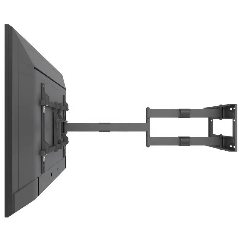 

Heavy duty 1010mm Long Arm 90 180 360 degrees swivel TV Wall Mount Universal Telescoping TV holder tv bracket, Black& white