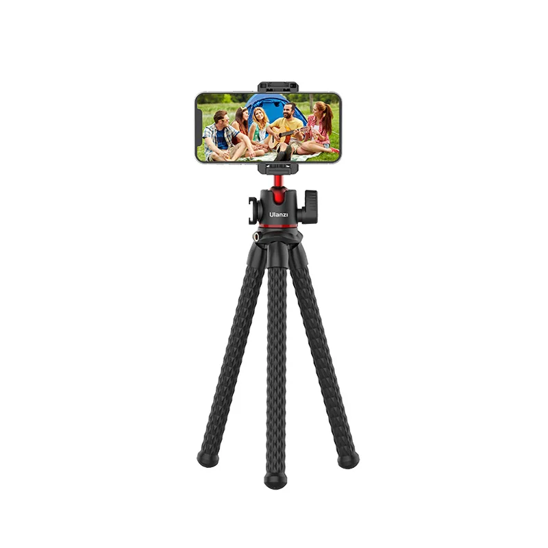 

Ulanzi MT-33 Portable Octopus Tripod Two Cold ShoeCell Phone Tripod Stand For Vlogging, Black