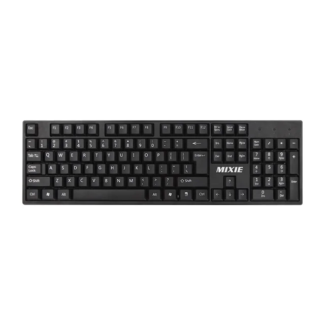 

mixie X7 Wired USB Keyboard Home Desktop Laptop Durable Waterproof, White