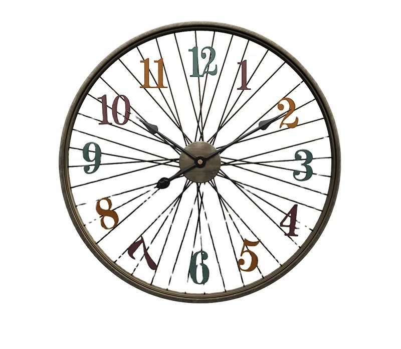 

obm/oem simple and stylish color roman numeral wall clock suitable for household items for home decoration