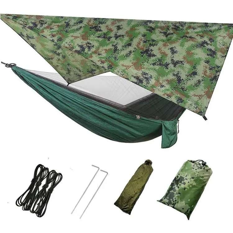 Outdoor Rain Fly Tent Tarp Net Tree Hammock Tent,Leisure Ways Camping