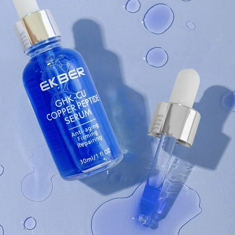 

High Quality Rich Blue Copper Peptide Shrink Pores Anti-wrinkle Face Moisturizer Tighten Skin Serum