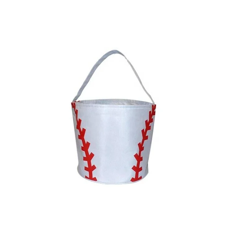 

Wholesale monogrammed Football Basketball Softball Easter Reversible Bucket, Picture