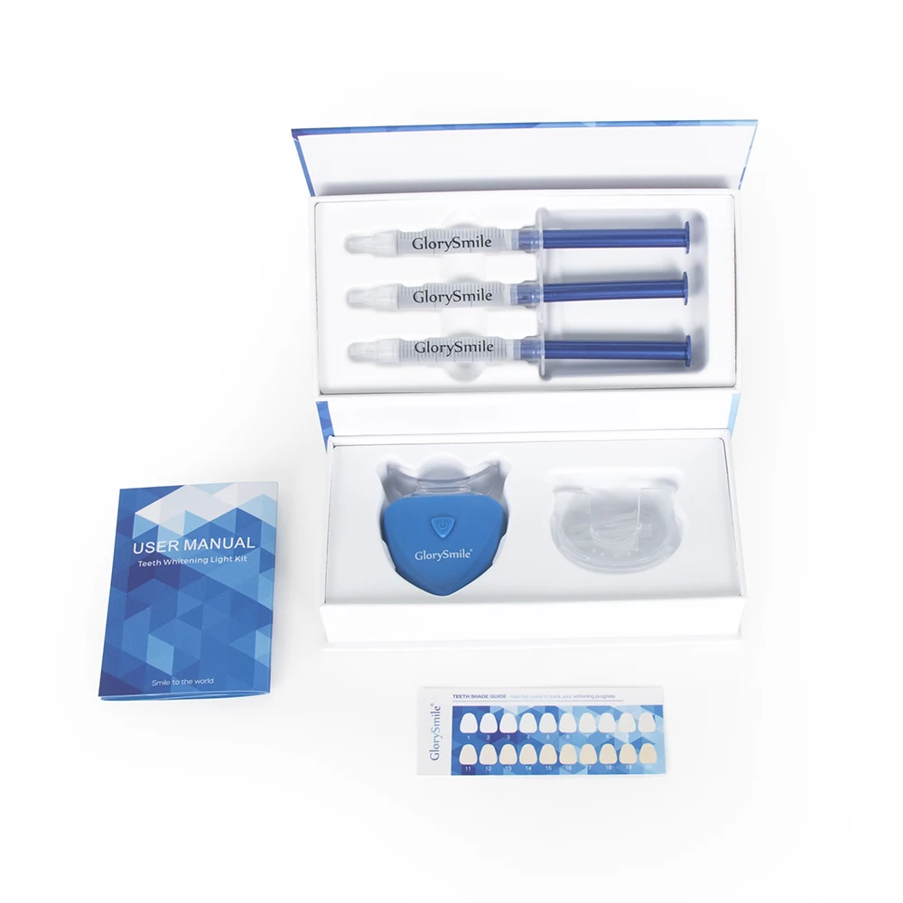 

GlorySmile Best Home Use Blue Led Light Professional Teeth Whitening Kit Private Label